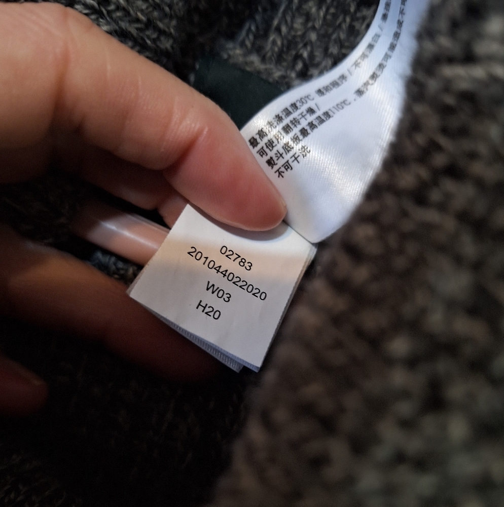 Roots Cabin Salt Pepper Knit Turtleneck Poncho Vintage Y2K Kids L/XL Adult S/M - Picture 7 of 11